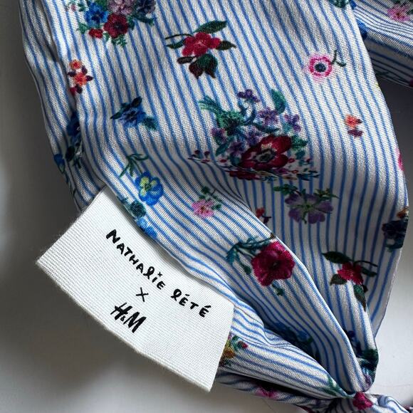 H&M PATTERNED SATIN HAIRBAND - Picture 4 of 5